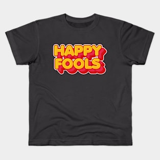 Tomorrow x together TXT Happy fools title song text MOA | Morcaworks Kids T-Shirt